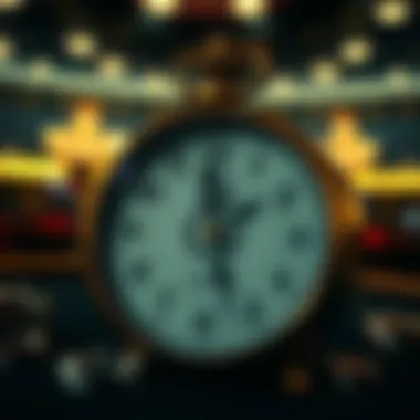 An intricate clock symbolizing timing in gambling
