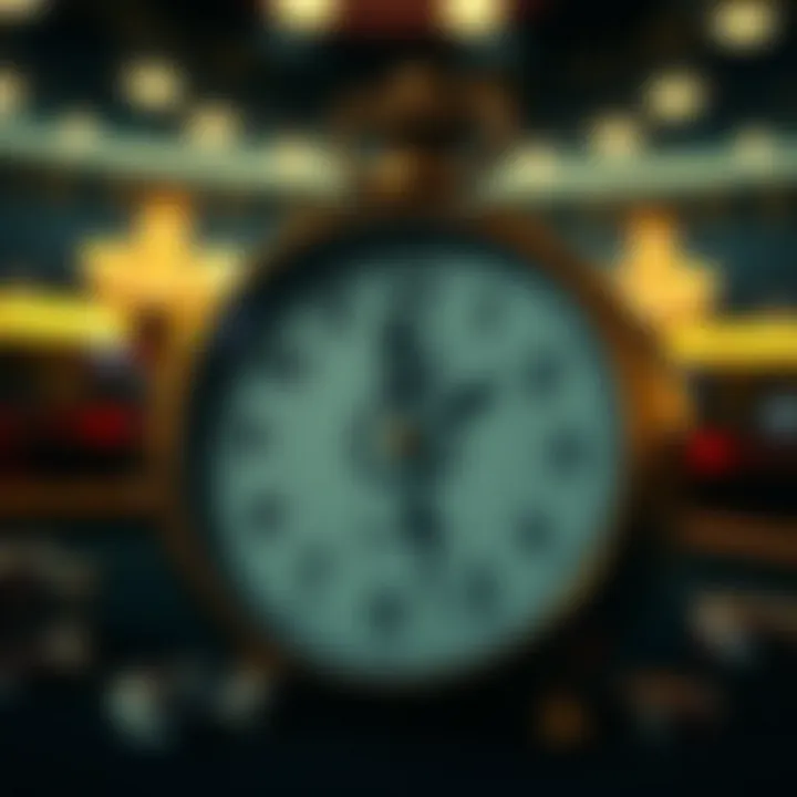 An intricate clock symbolizing timing in gambling