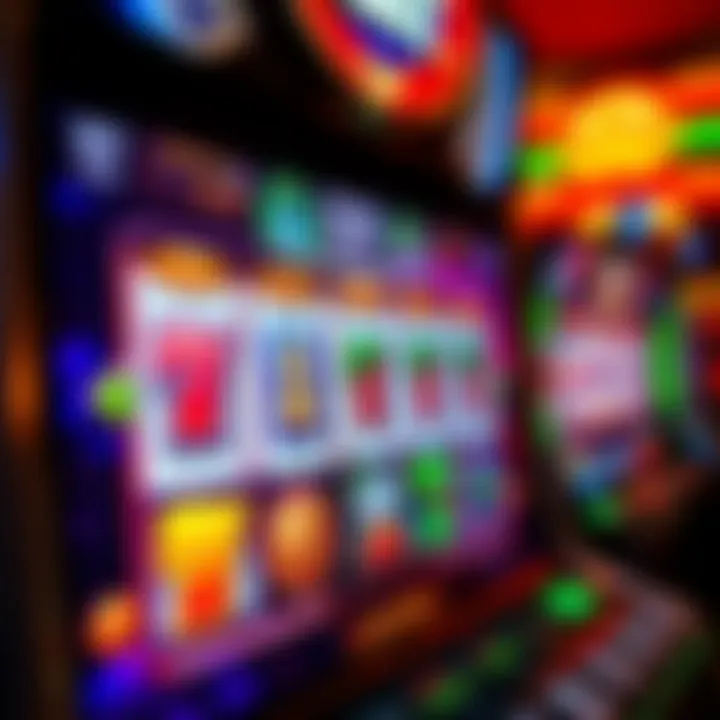 User interface of an online IGT slot game