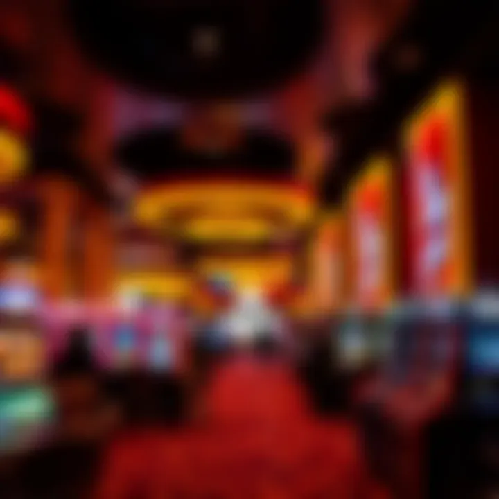 Vibrant Atmosphere Inside the Gaming Area Interior Gaming Area