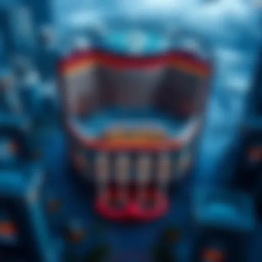 Aerial view of the largest casino showcasing its magnificent scale