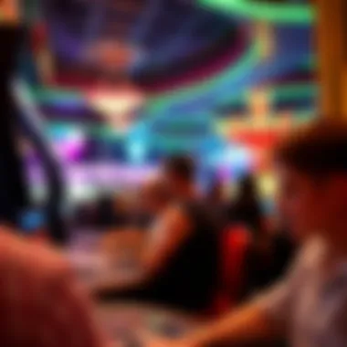 Visitors engaging in various gaming experiences at the casino