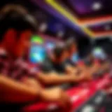 Exciting gaming scene with digital currency rewards