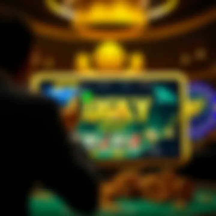 An engaging interface of an online casino platform highlighting user experience