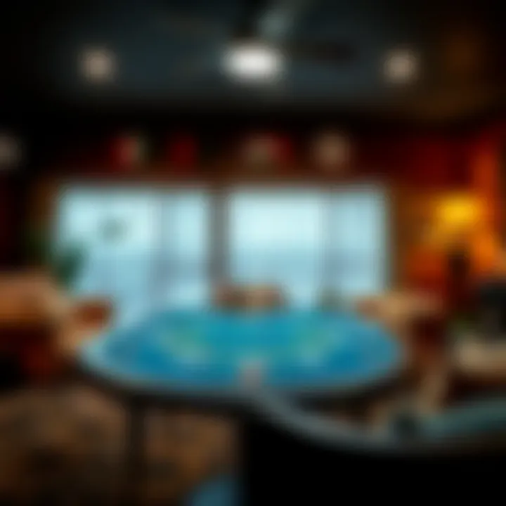 A cozy living room setting showcasing a friendly game of blackjack