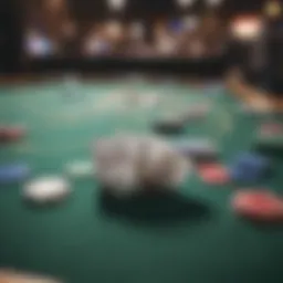 Strategic poker table setup