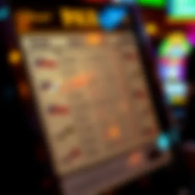 Understanding Pay Table Payouts Detailed pay table showcasing payouts