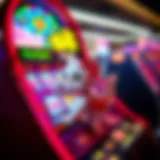 Colorful depiction of Miss Kitty slot machine with vibrant graphics