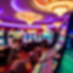 Vibrant gaming floor of Mohegan Sun Casino showcasing diverse gaming options