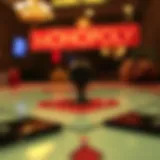 Monopoly board game with currency