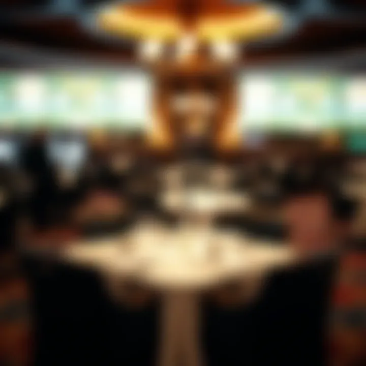Elegant dining area within the casino