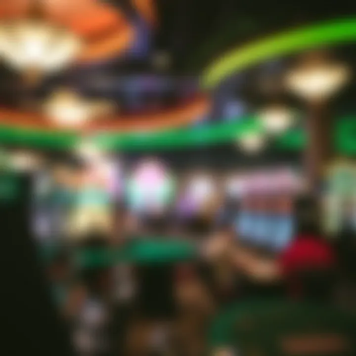 Gaming floor bustling with activity