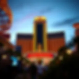 Luxurious view of MGM Grand exterior at dusk