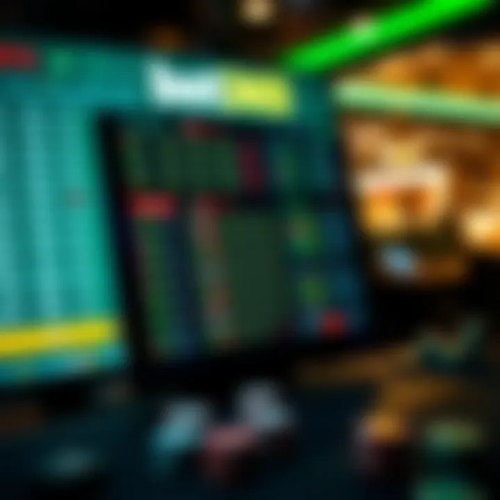 Dynamic Betting Experience on bet365 Dynamic betting interface showcasing live odds