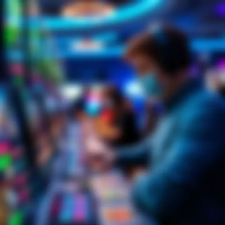 Visual of advanced gaming technology tools used in online casinos