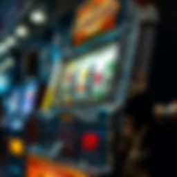 Intricate design of an Americoins slot machine