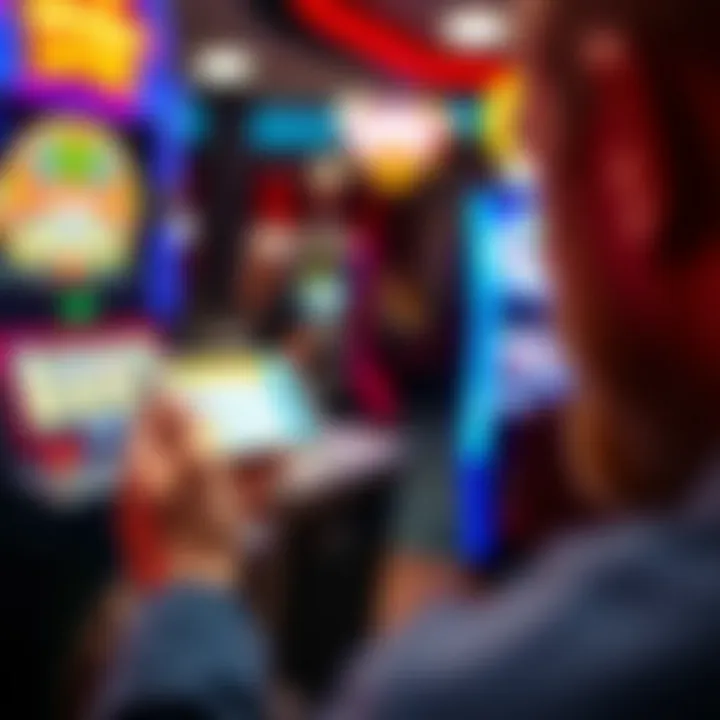 Interactive Experience with the Lottery App User engaging with the New Jersey Lottery Scanning App on a smartphone