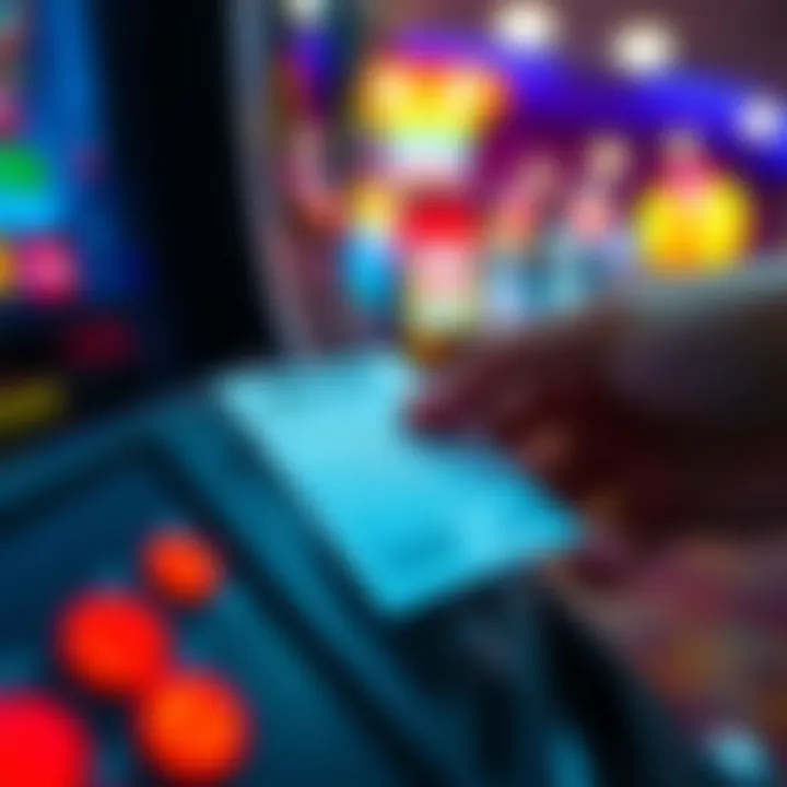 Efficient Ticket Scanning Technology Close-up of a lottery ticket being scanned