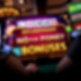 Exciting online casino interface showcasing no deposit bonus