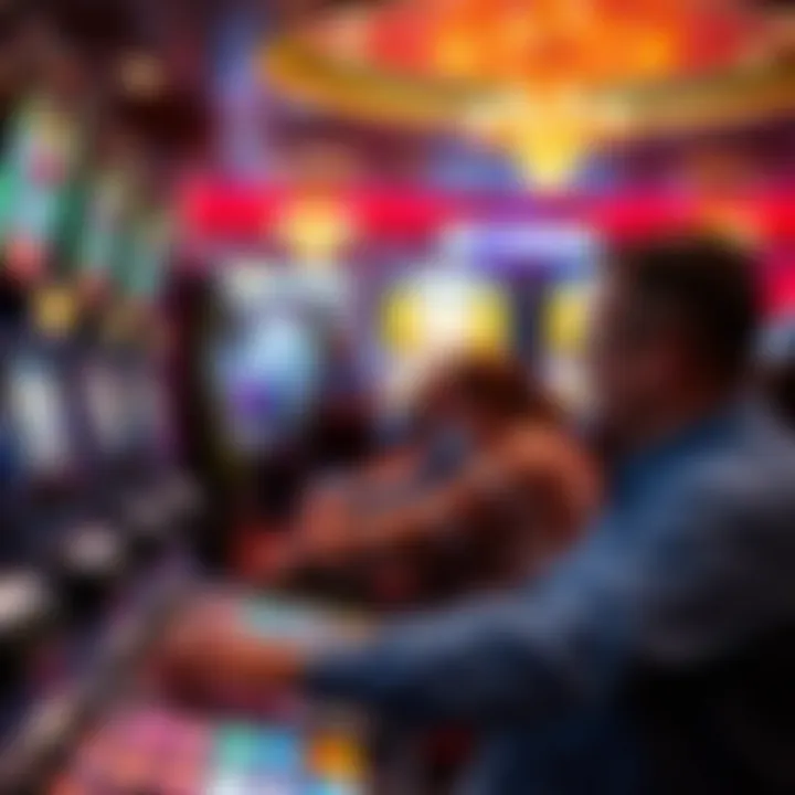 Player Engaged in Gameplay Player engaged in gameplay at San Manuel Casino