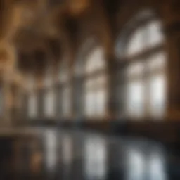 Elegant depiction of Asgard's iconic architecture