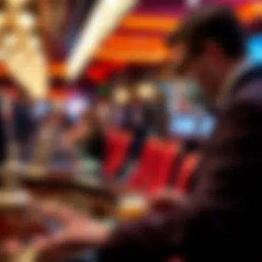 Player engaging with live dealer interface