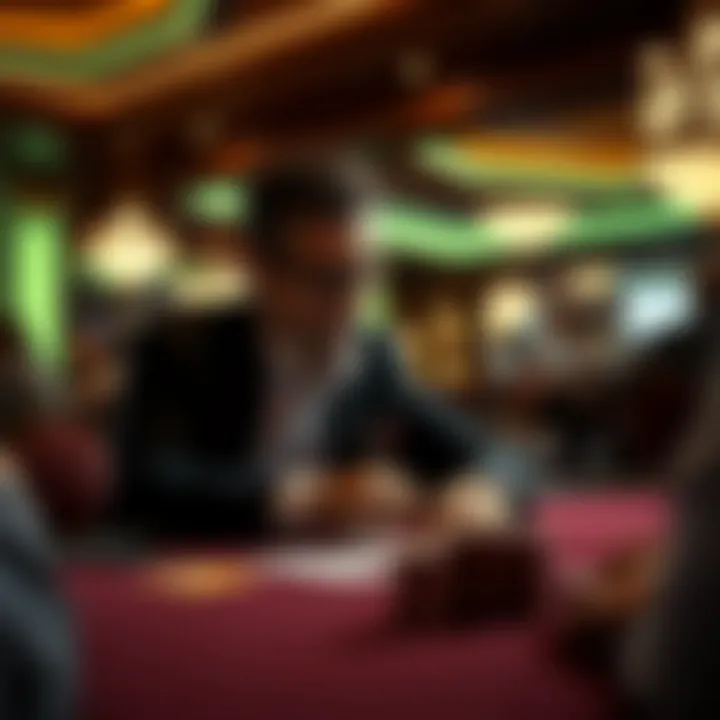 A thoughtful player analyzing strategies at a gaming table