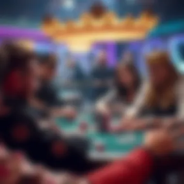 Community features and player interactions in the Poker King app