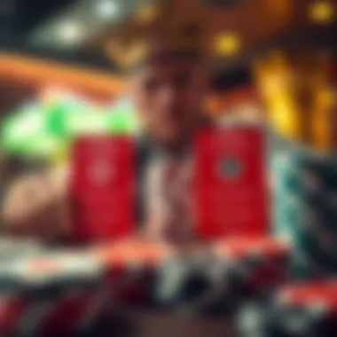 Graphical representation of poker strategies within the app