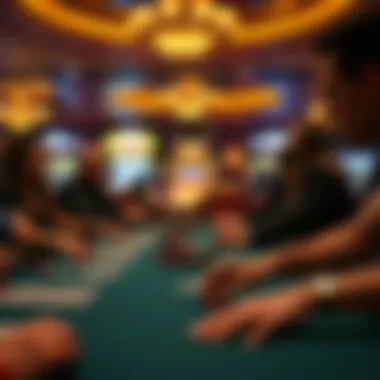 Excitement at the Poker Table Poker Table in Action