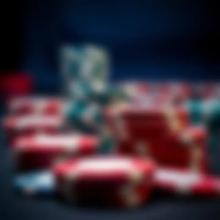 A well-maintained set of premium clay poker chips with a rich sheen