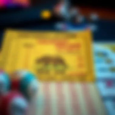 Diagram showing prize distribution mechanics of scratch-off tickets