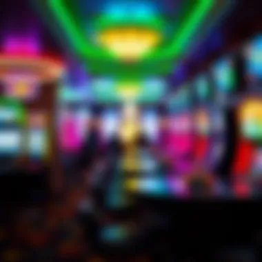 Vibrant Gaming Experience at Quest Casino Interior gaming area filled with vibrant slot machines and tables