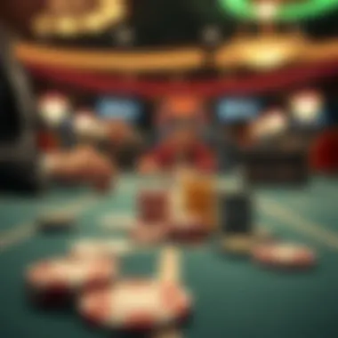 A conceptual image symbolizing the intersection of gambling and legal frameworks.