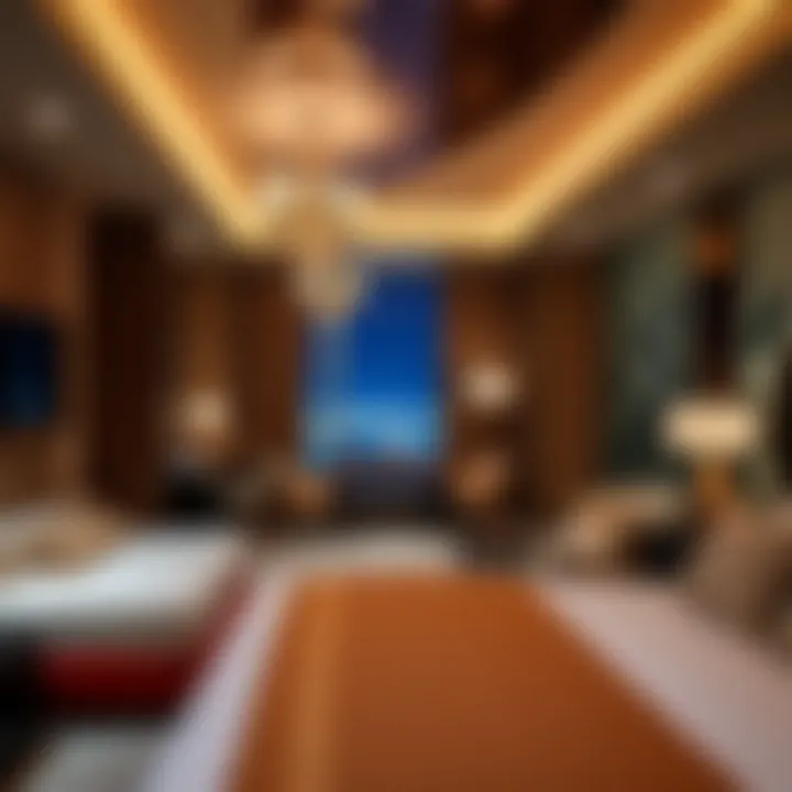 Luxurious interior of a guest suite at Revel Ocean Resort