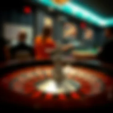 An artistic representation of various roulette betting strategies.