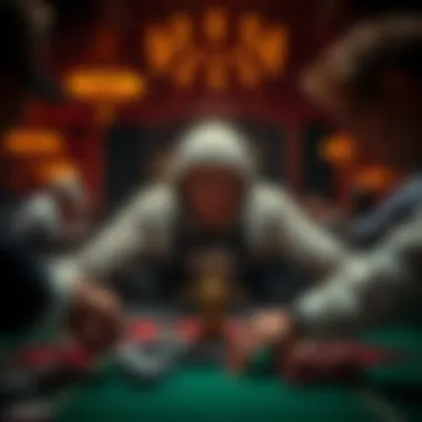 An engaging illustration depicting the psychological aspects of gambling.