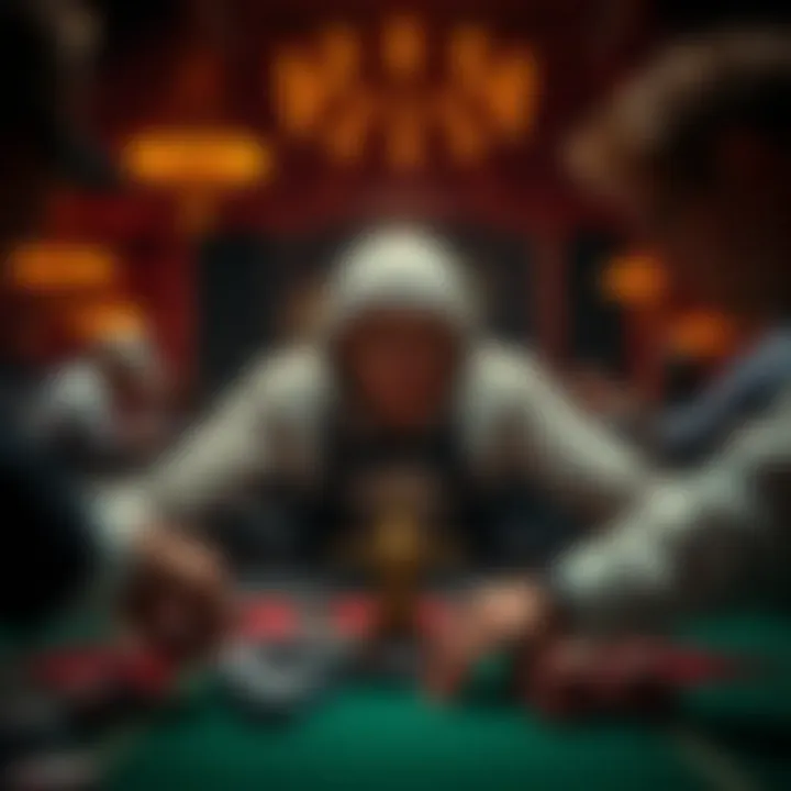 An engaging illustration depicting the psychological aspects of gambling.