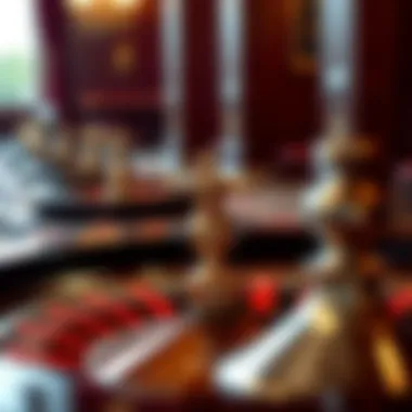 A historical timeline showcasing the evolution of roulette.