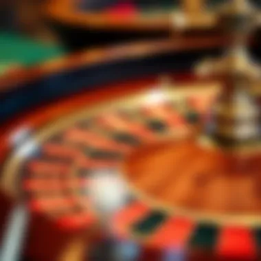 Classic Roulette Wheel Features A detailed view of a classic roulette wheel highlighting its features