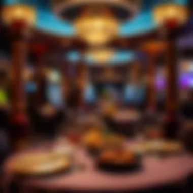 Culinary Delights at Seminole Hard Rock Elegant dining setup at the casino's top restaurant