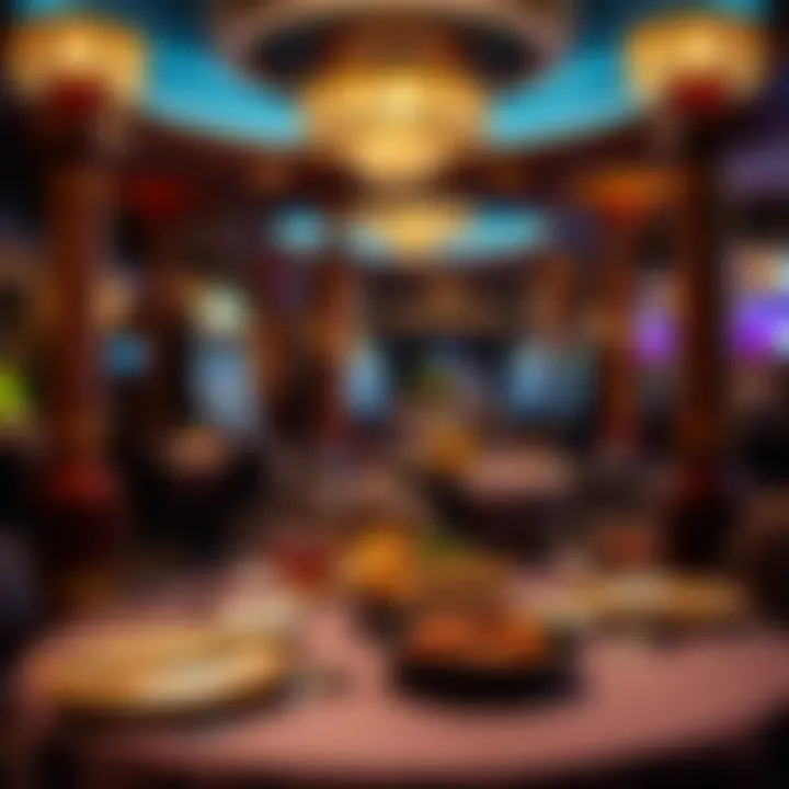 Culinary Delights at Seminole Hard Rock Elegant dining setup at the casino's top restaurant