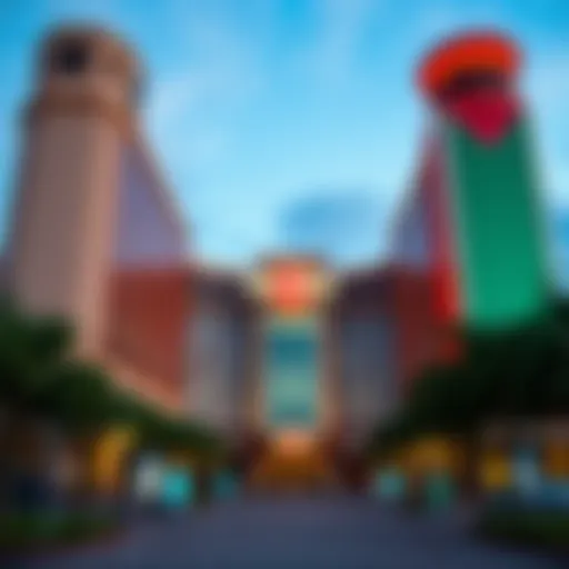 Stunning architectural view of the Seminole Hard Rock Hotel & Casino