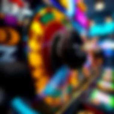 The Thrill of Spinning Reels in Android Slots Close-up of a spinning slot reel with colorful symbols and animations