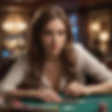Engagement in Slot Gameplay A close-up of a player engaged in gameplay, emphasizing the concentration and strategy involved