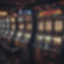 A vibrant display of various slot machine games showcasing diverse themes and features