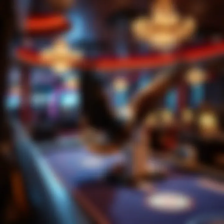 Immersive Online Gambling Environment Visual representation of online casino gaming experience