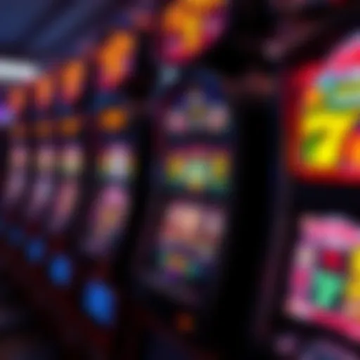 Modern Slot Machine Design A close-up view of a modern slot machine showcasing vibrant graphics and symbols