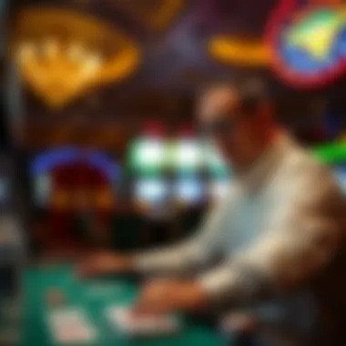 Person managing their casino bankroll