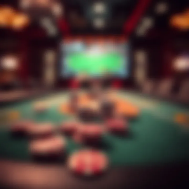 Mastering the Virtual Poker Arena Dynamic online poker table with chips